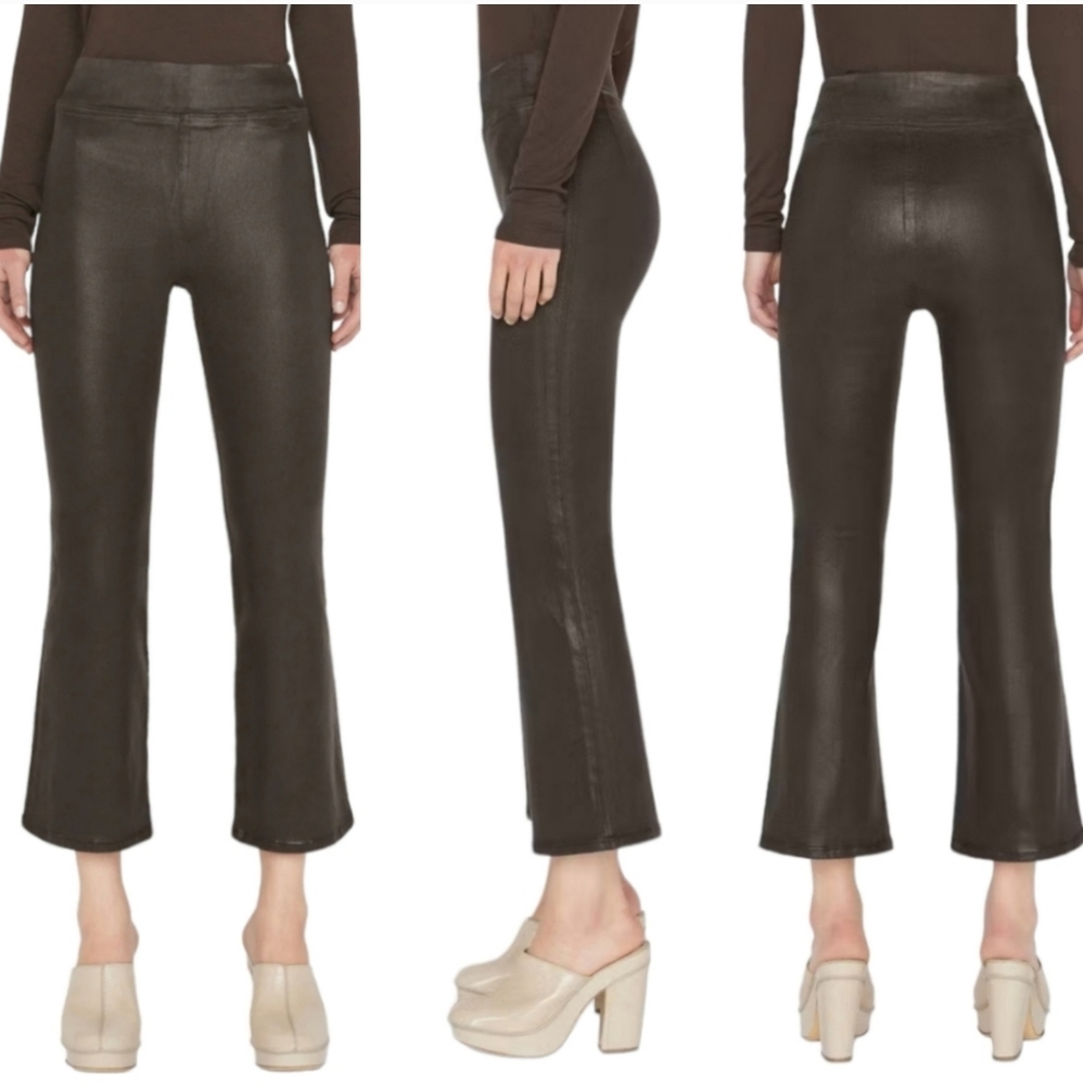 FRAME DENIM Jetset Crop Mini Boot NWT in Espresso Coated - Picture 16 of 16